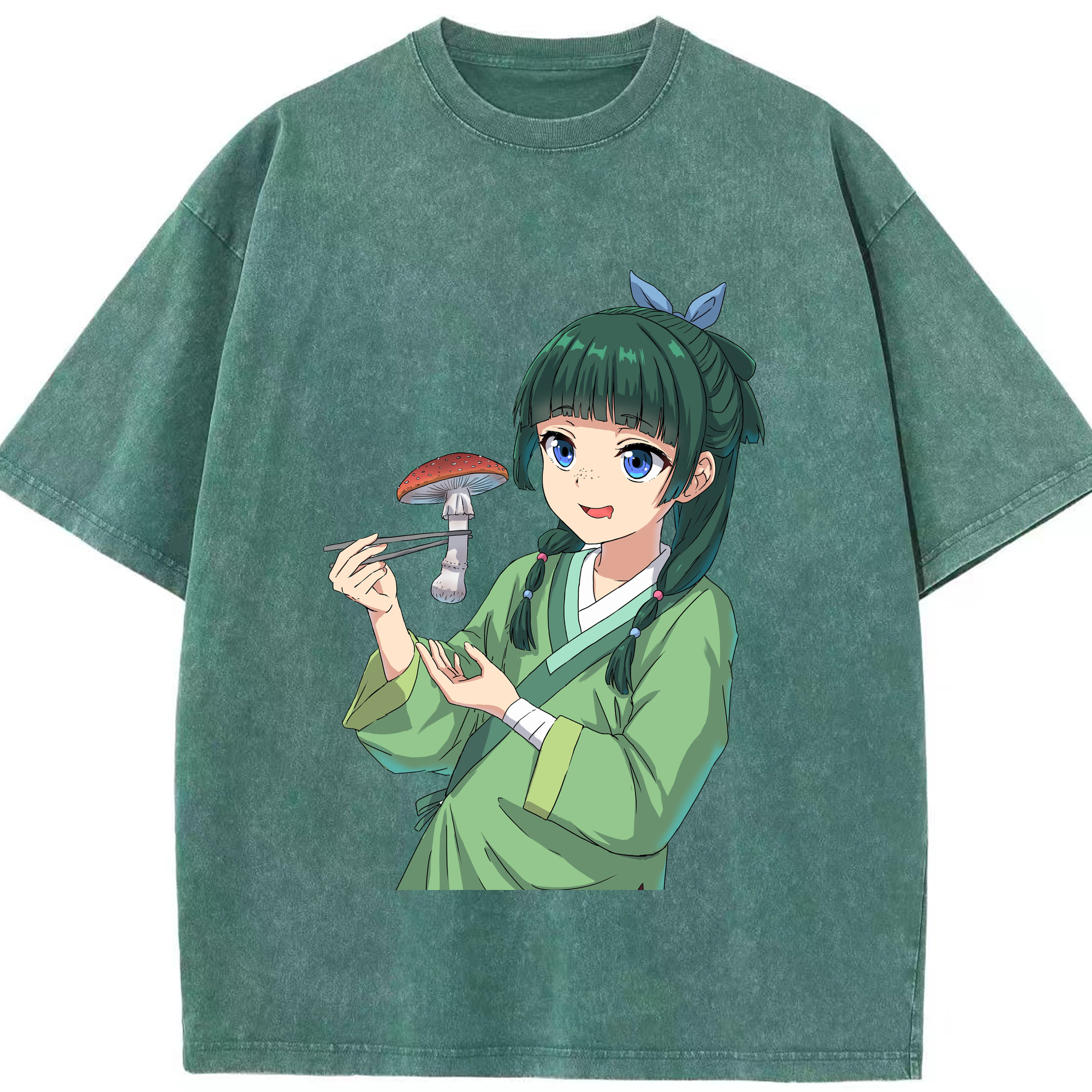 （画像用） 薬屋のひとりごと The Apothecary Diaries 綿100% ヴィンテージ風 半袖Tシャツ（フロントプリント）